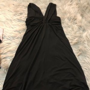 Express black dress criss cross